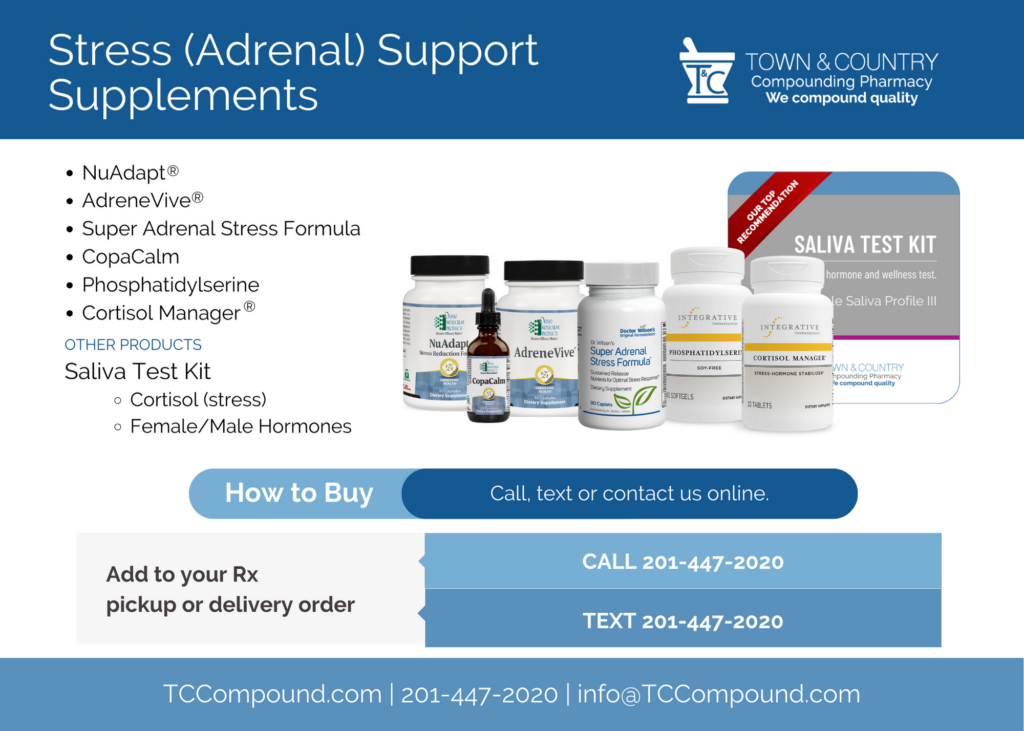 Stress Supplements- NuAdapt AdreneVive Super Adrenal Stress Formula CopaCalm Phosphatidylserine Cortisol Manager