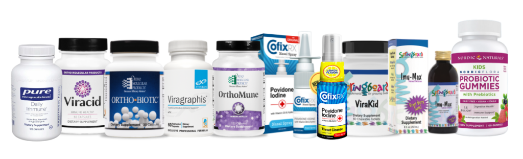 Immune Health Nutritional Supplement Bundles New Jersey New York COFIX Povidone Iodine Rx Spray Viracid RX Bag Stuffer