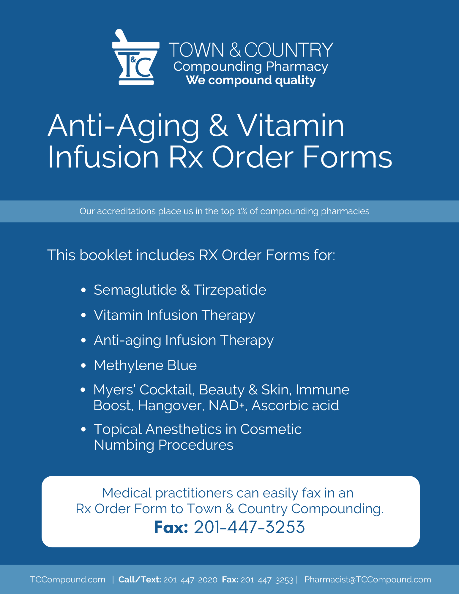 Anti-Aging & Vitamin Infusion Rx Order Forms